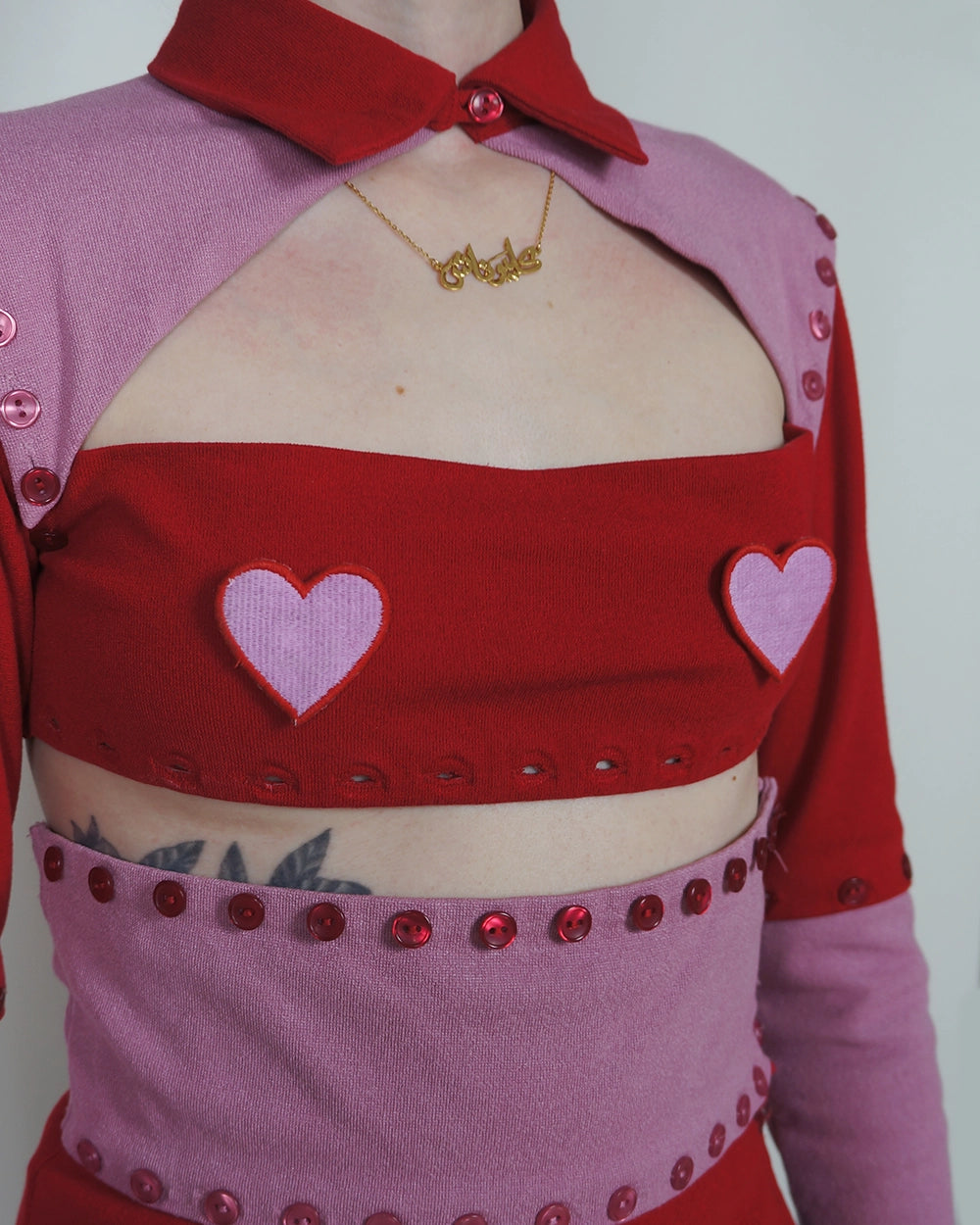 Heart Embroidered Patch
