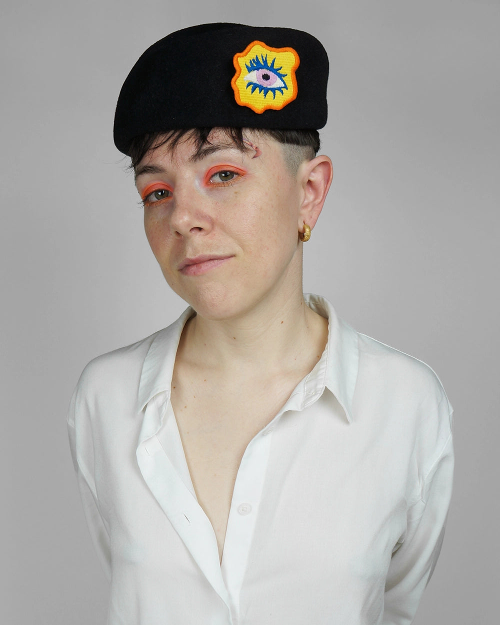 Wavy Eye Embroidered Patch