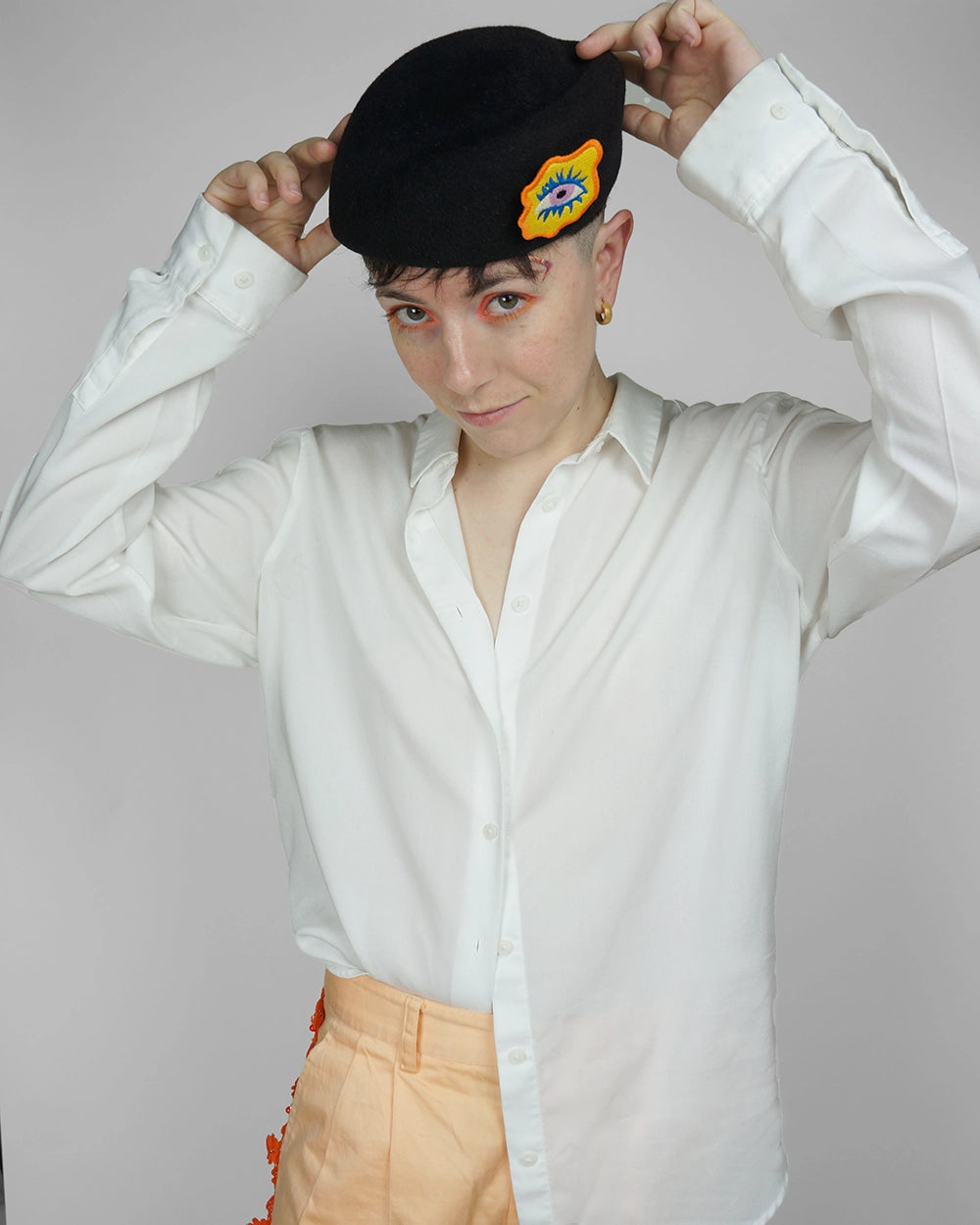 Wavy Eye Embroidered Patch