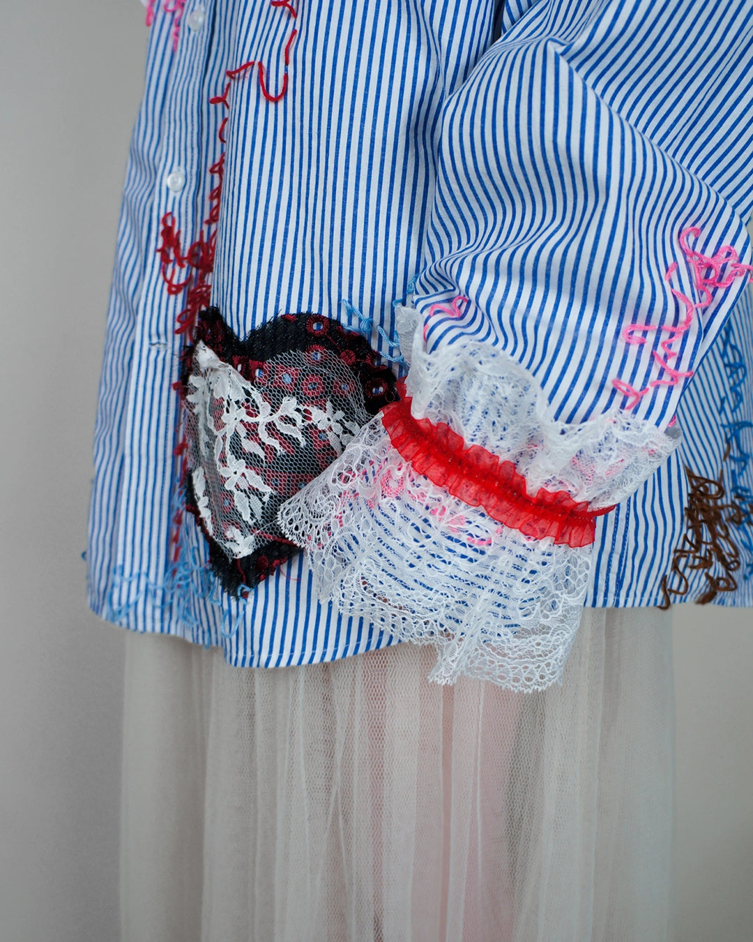 Love Can Be Blue Button Up, XL