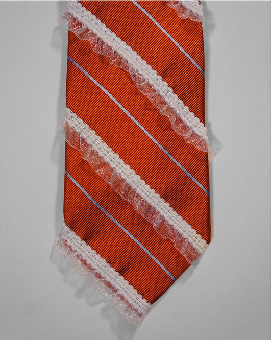 Upcycled Tie: Orange Creamsicle