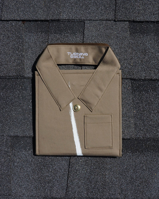 Khaki Collared Shirt Purse