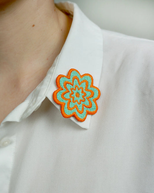Flower Embroidered Patch