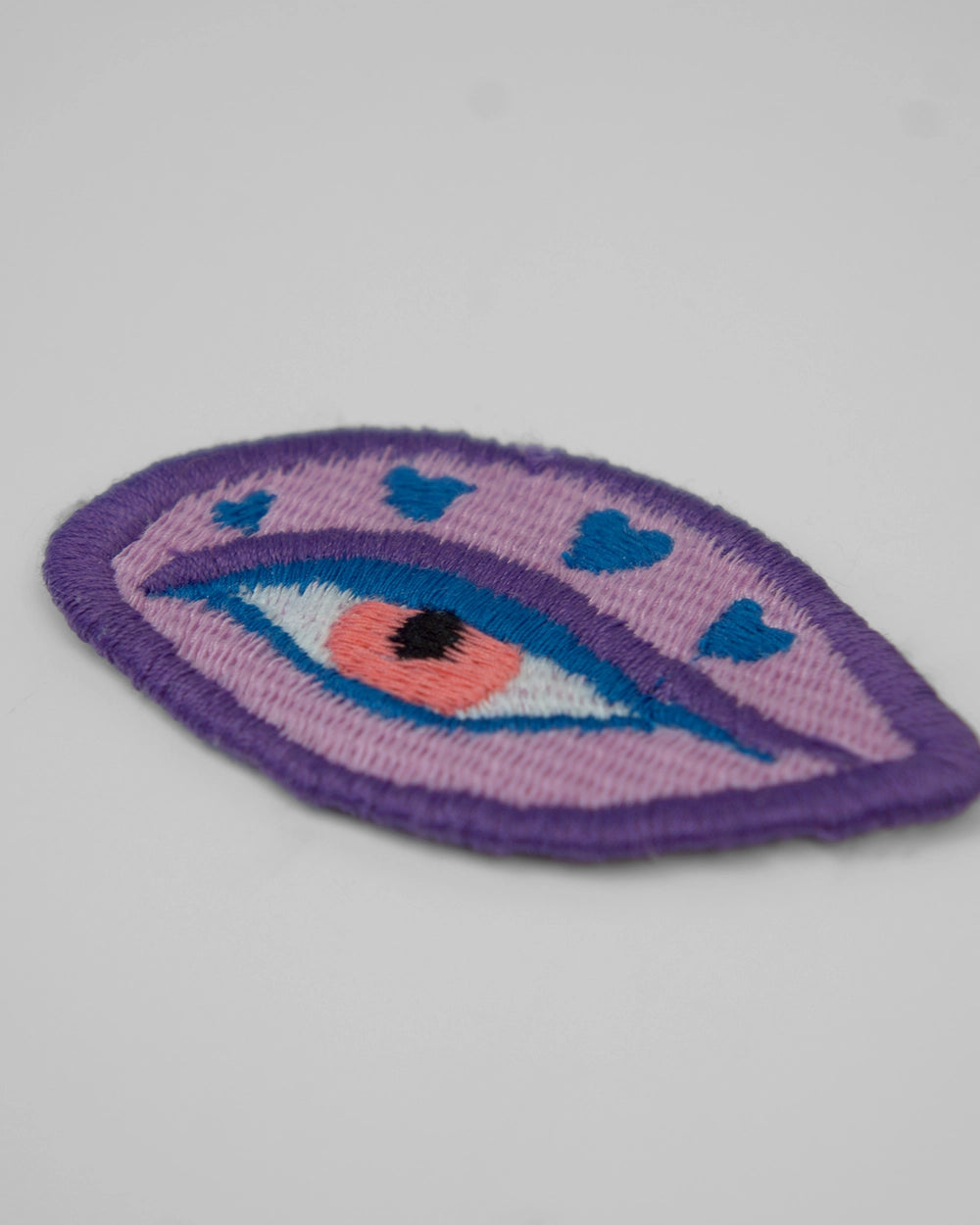 Heart Eye Embroidered Patch