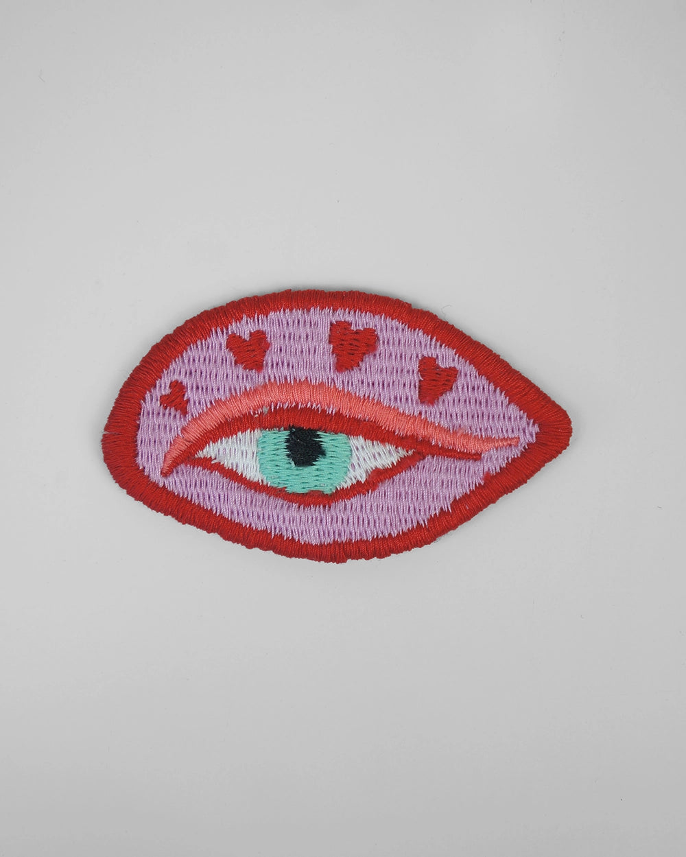 Heart Eye Embroidered Patch