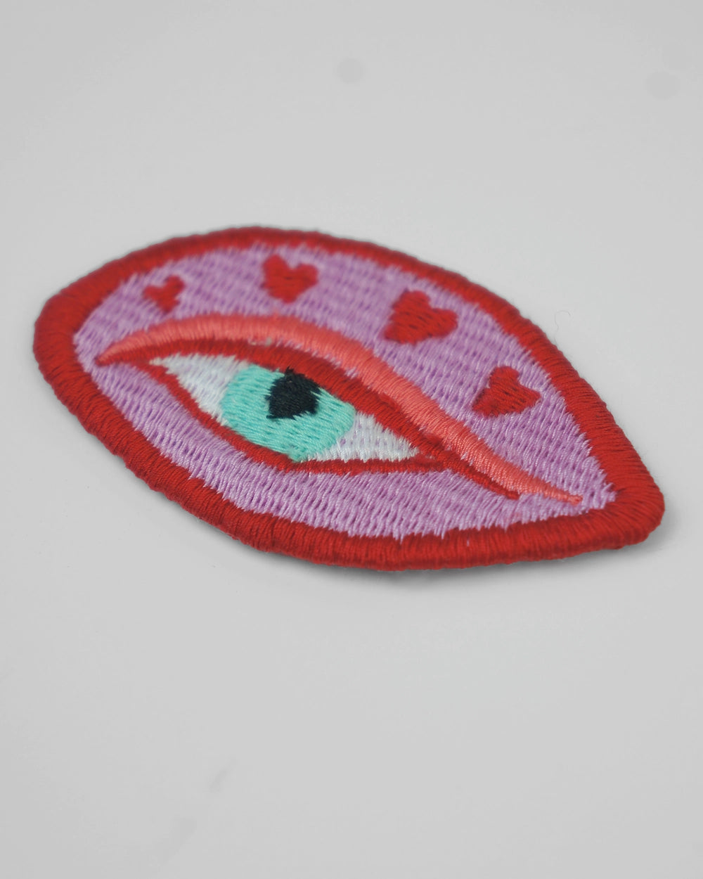 Heart Eye Embroidered Patch