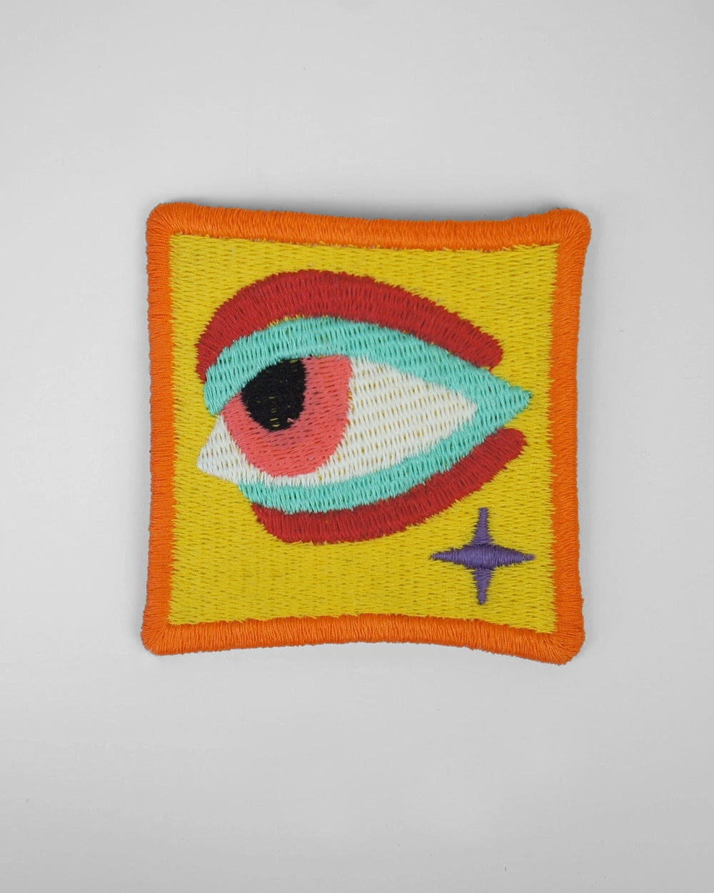 Square Eye Embroidered Patch