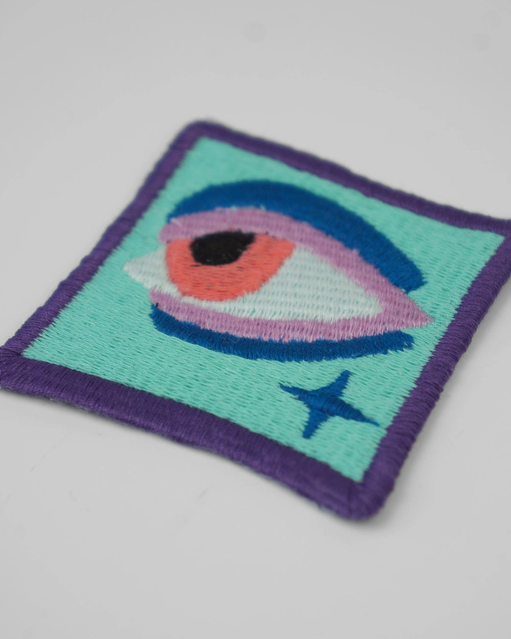 Square Eye Embroidered Patch