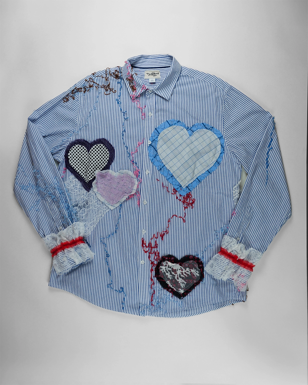 Love Can Be Blue Button Up, XL