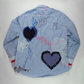 Love Can Be Blue Button Up, XL