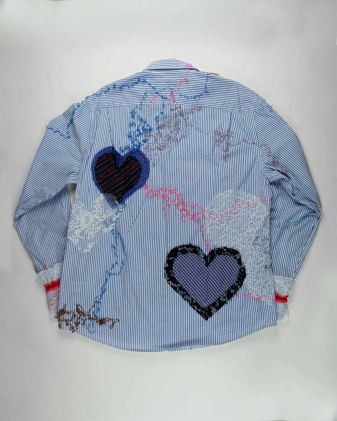 Love Can Be Blue Button Up, XL