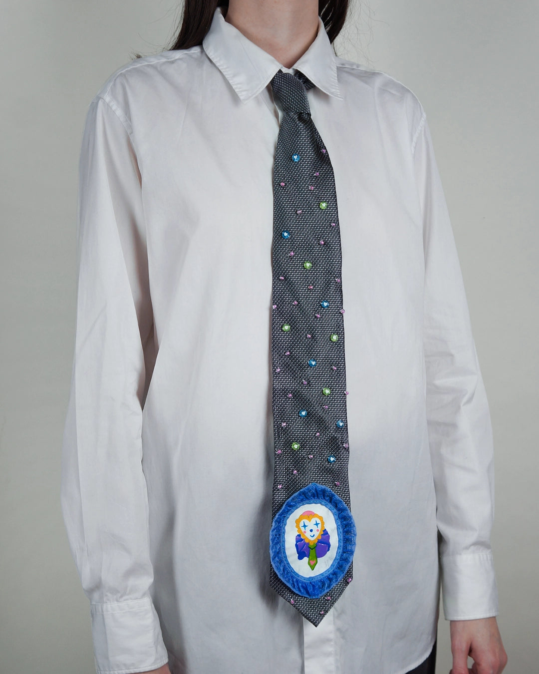 Upcycled Tie: Clowncore