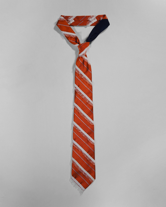 Upcycled Tie: Orange Creamsicle