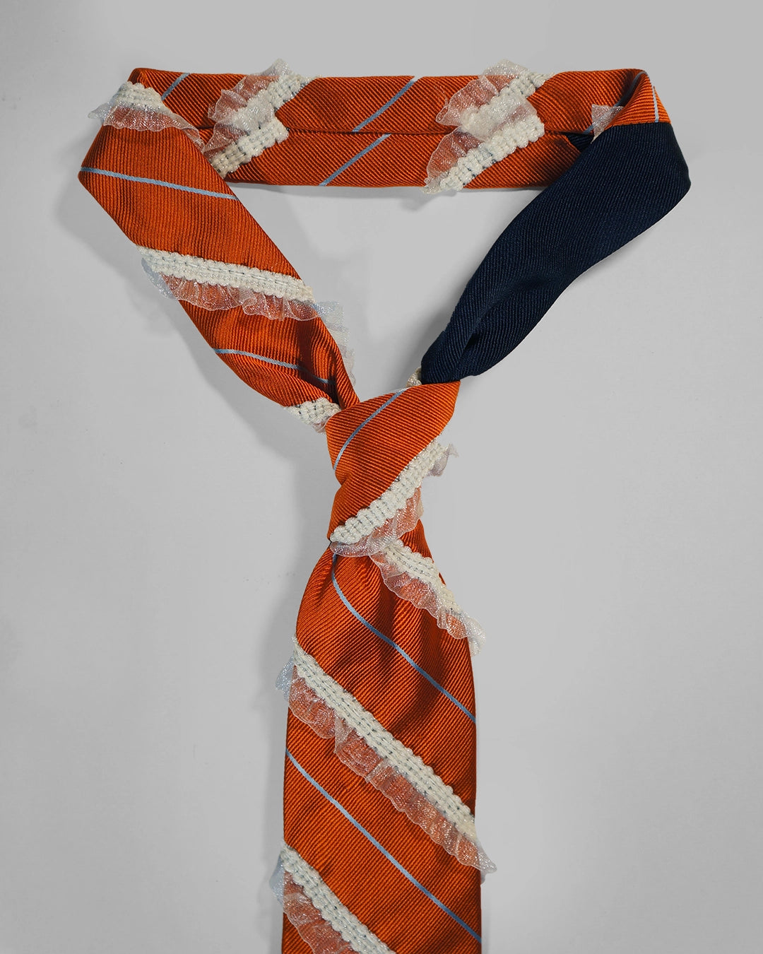 Upcycled Tie: Orange Creamsicle