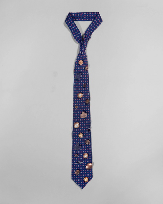 Upcycled Tie: Granny's Brooches