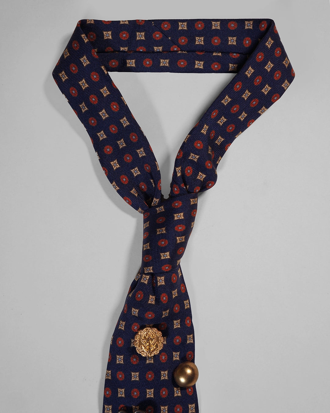 Upcycled Tie: Granny's Brooches