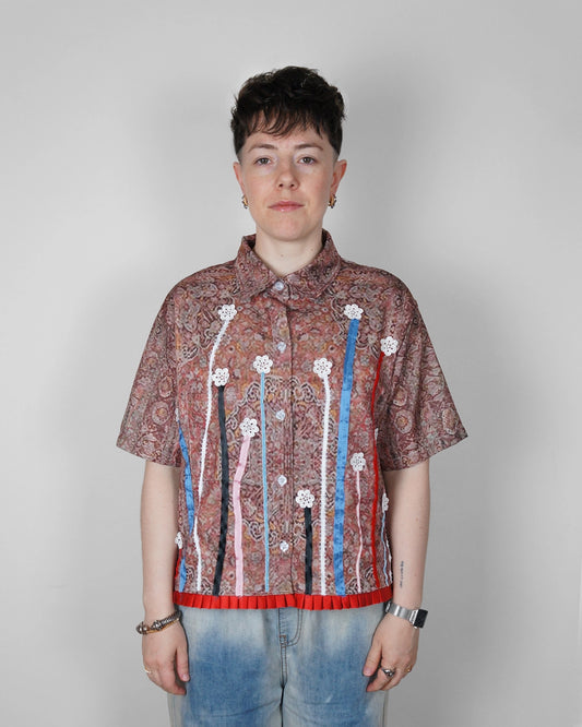 Summer Bloom Button Down, M