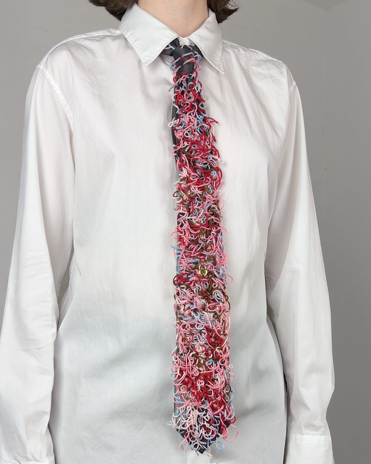 Upcycled Tie: Expressionist Drip