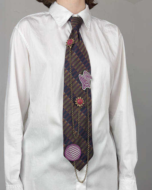 Upcycled Tie: Purple Rain