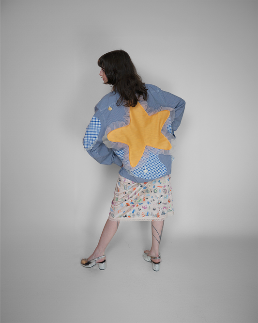 Star Fish Button Up, L