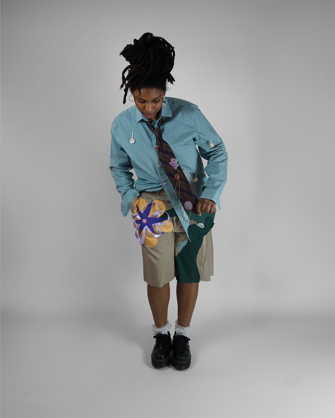 Upcycled Tie: Garden Affair