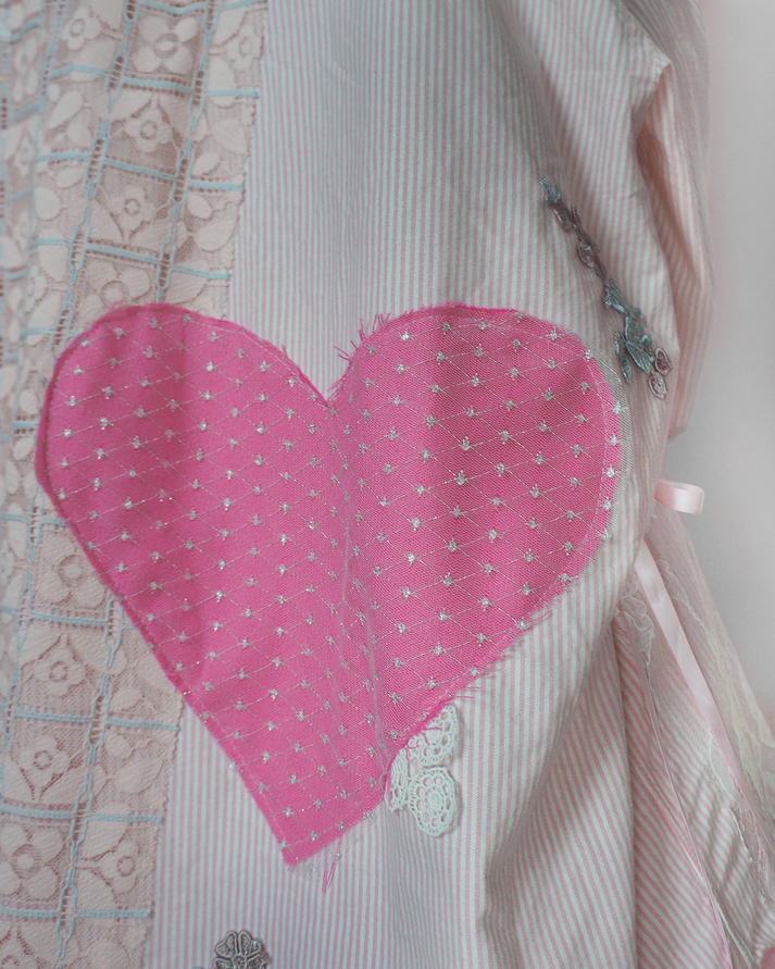 Pink Heart Button Up, L – turningtidesnyc