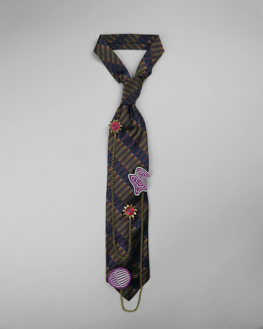 Upcycled Tie: Purple Rain