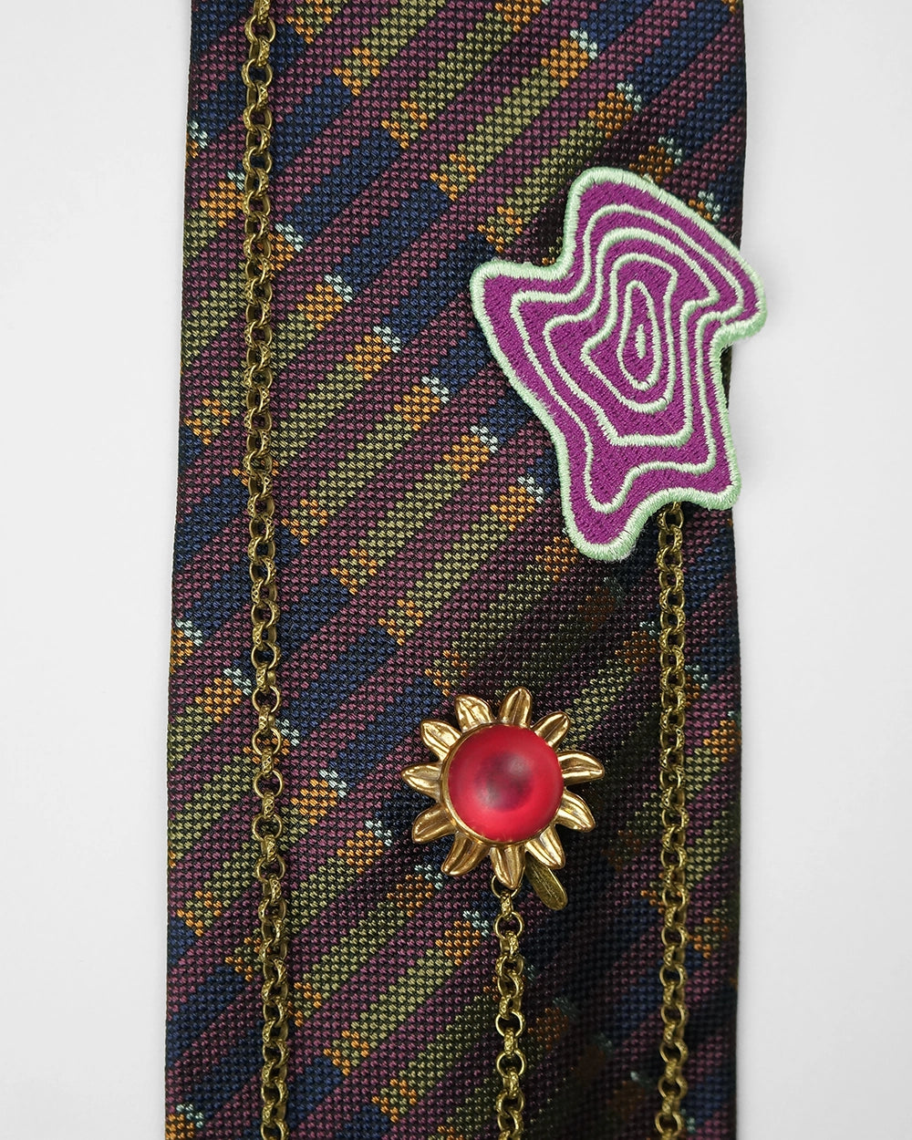 Upcycled Tie: Purple Rain