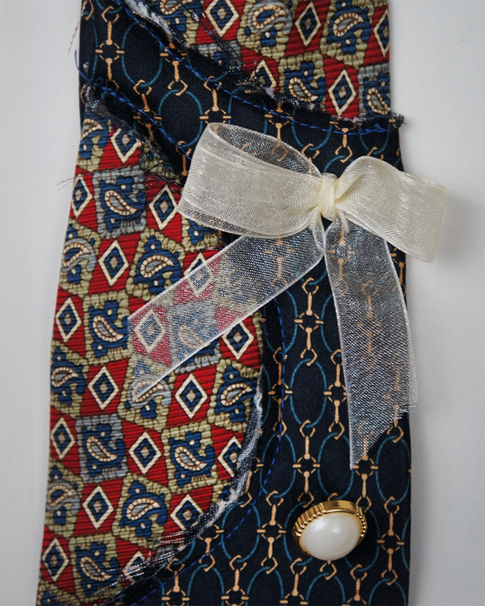 Upcycled Tie: Expressionist Drip