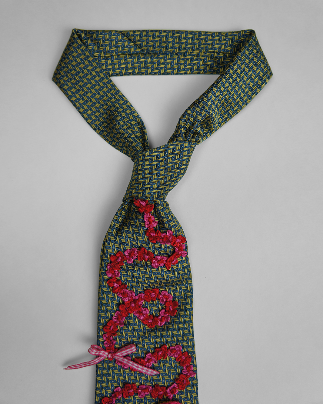 Upcycled Tie: Flower Power Baby