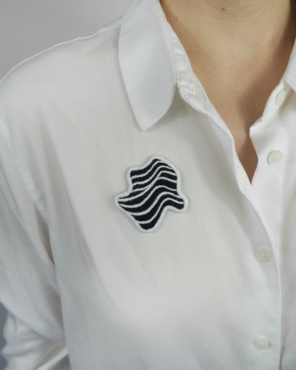 Wave Embroidered Patch